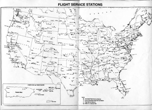 Map of Flight Service Station locations in 1973 – Air Traffic Control ...